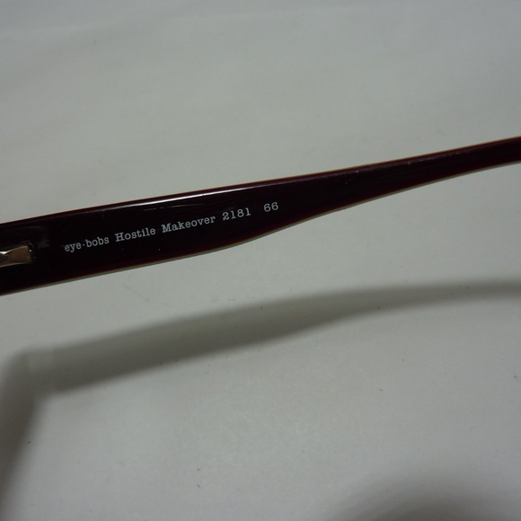 EYE BOBS +2.00 HOSTILE MAKEOVER 2181 66 BROWN BLUE FLEX HINGE READERS - Picture 7 of 10